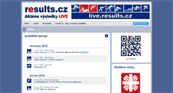 Desktop Screenshot of live.results.cz